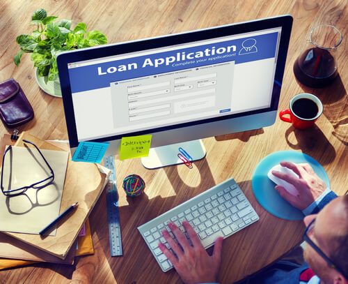 Loan Application on Computer