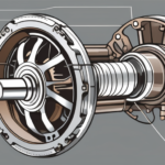 Draw an illustration of a detailed drivetrain system